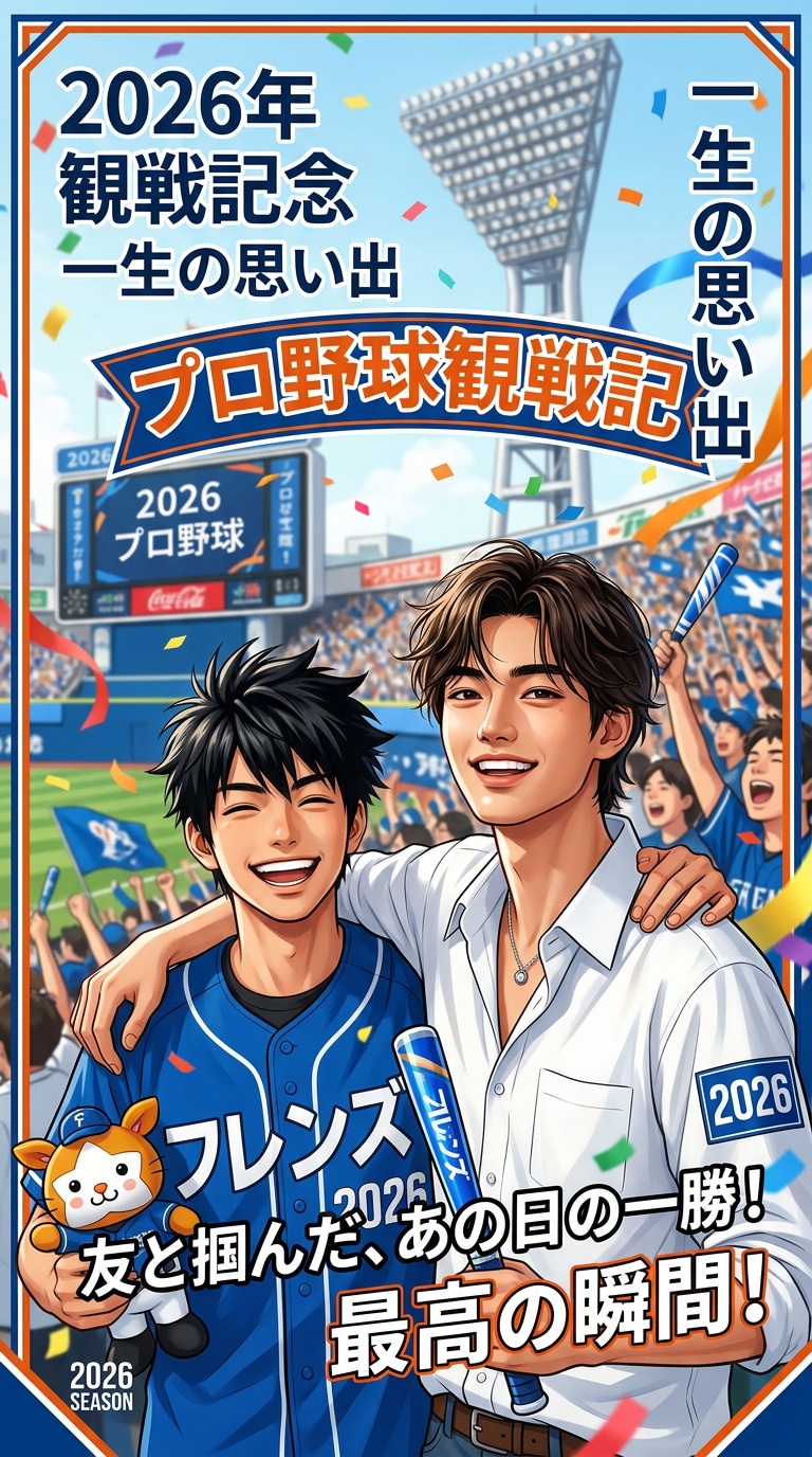 推し選手への愛が伝わる応援ビジュアル