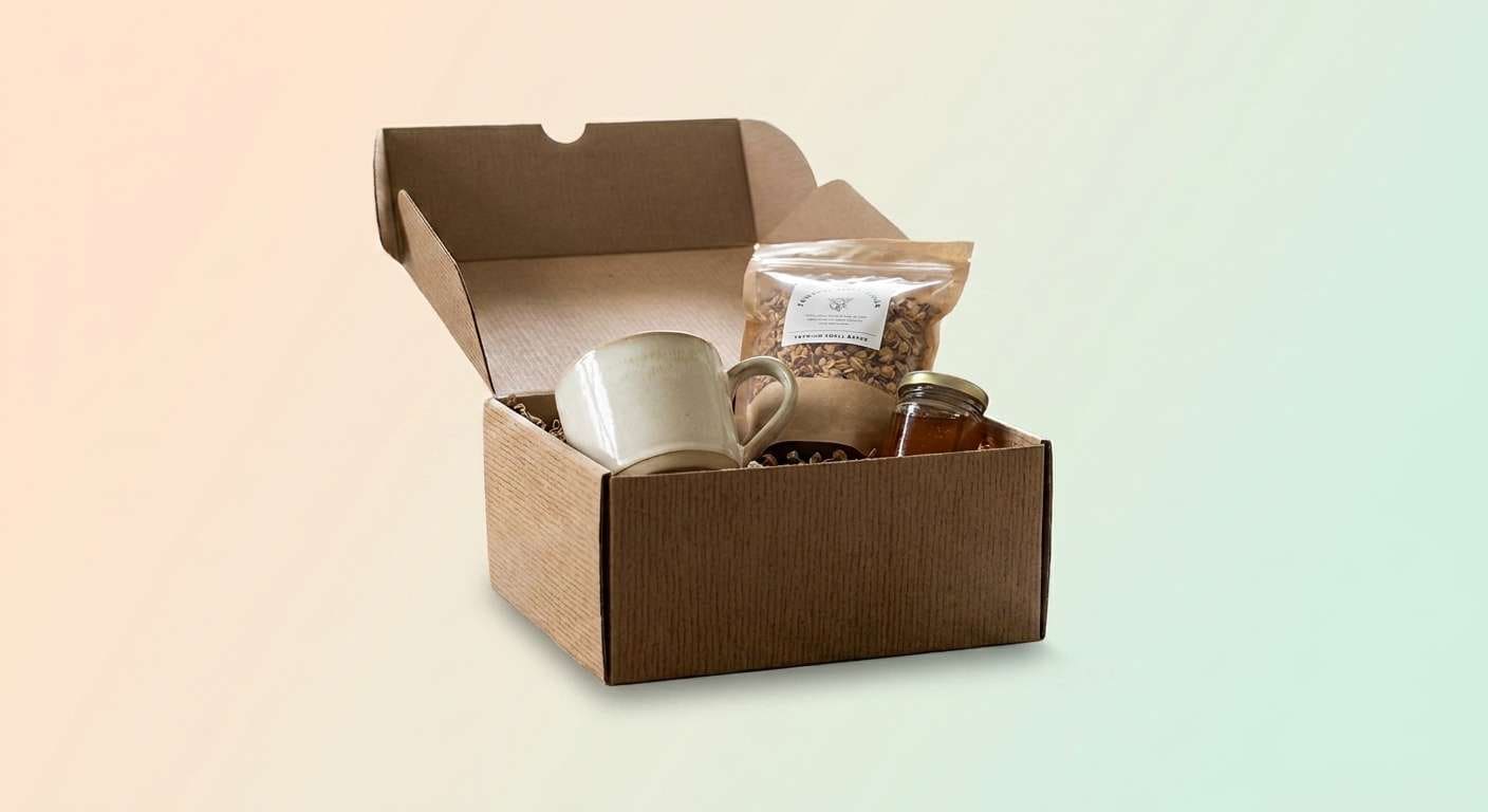 After soft pastel cosmetic backdrop result