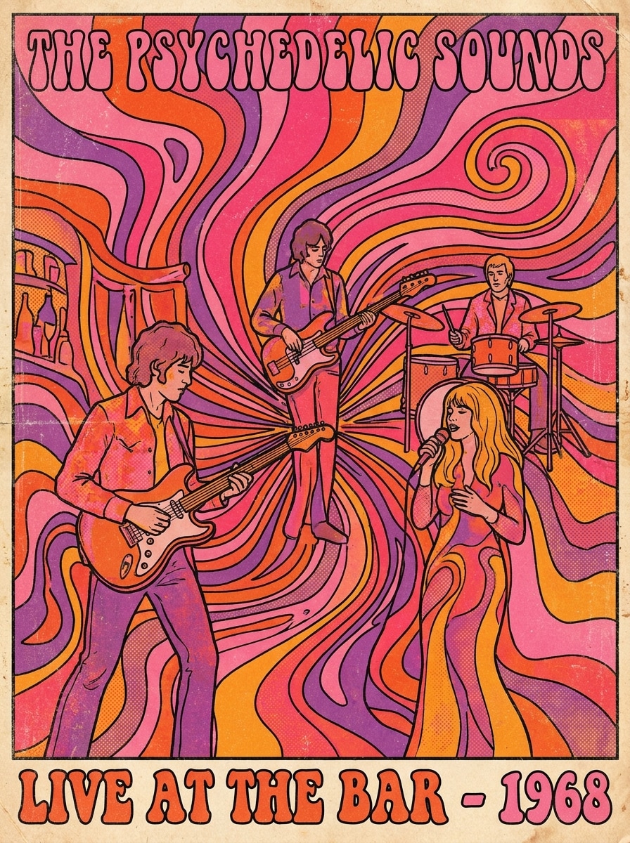 Psychedelic 60s Poster
