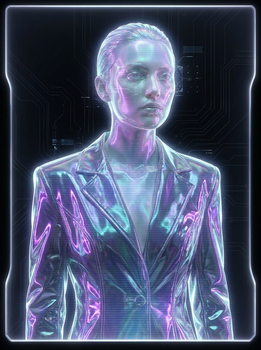 Purple Teal Hologram Beauty Edit