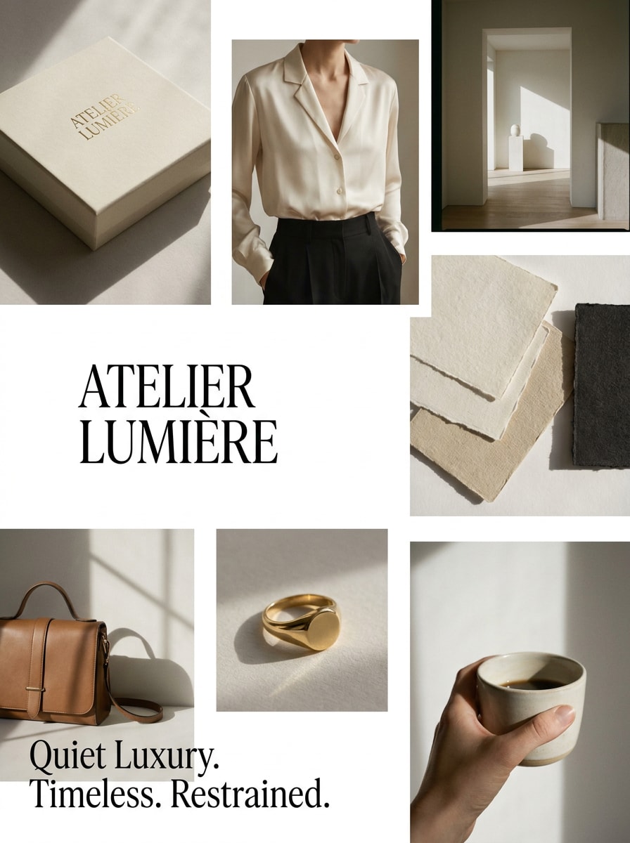 Quiet Luxury Brand Board