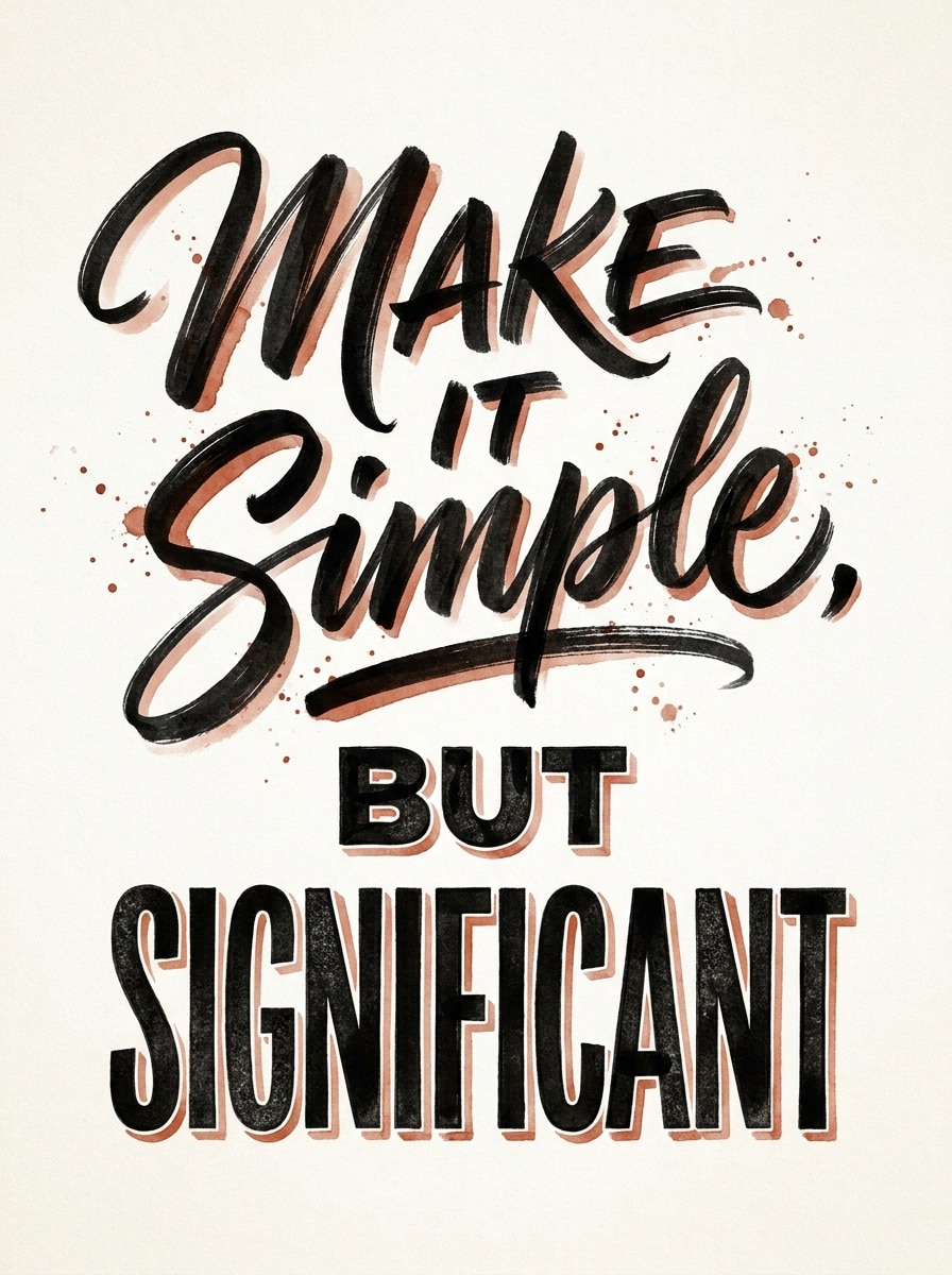 Quote Poster Lettering