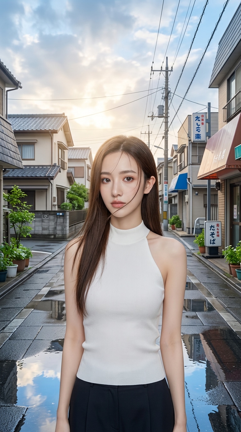 雨上がりの爽やかフォト風