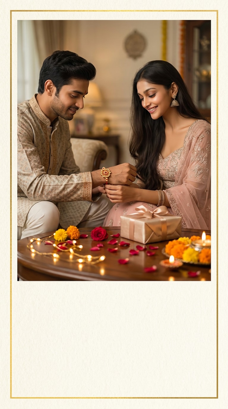 Brother to Sister Raksha Bandhan Greeting Prompt