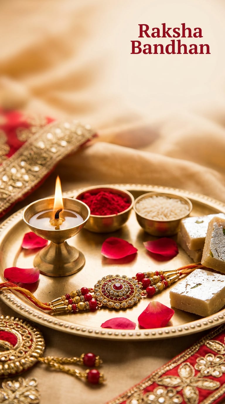 Happy Raksha Bandhan Wishes AI Image