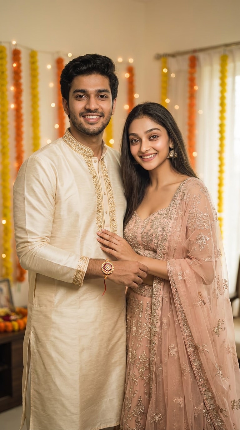 Rakhi Festival Poster AI Prompt