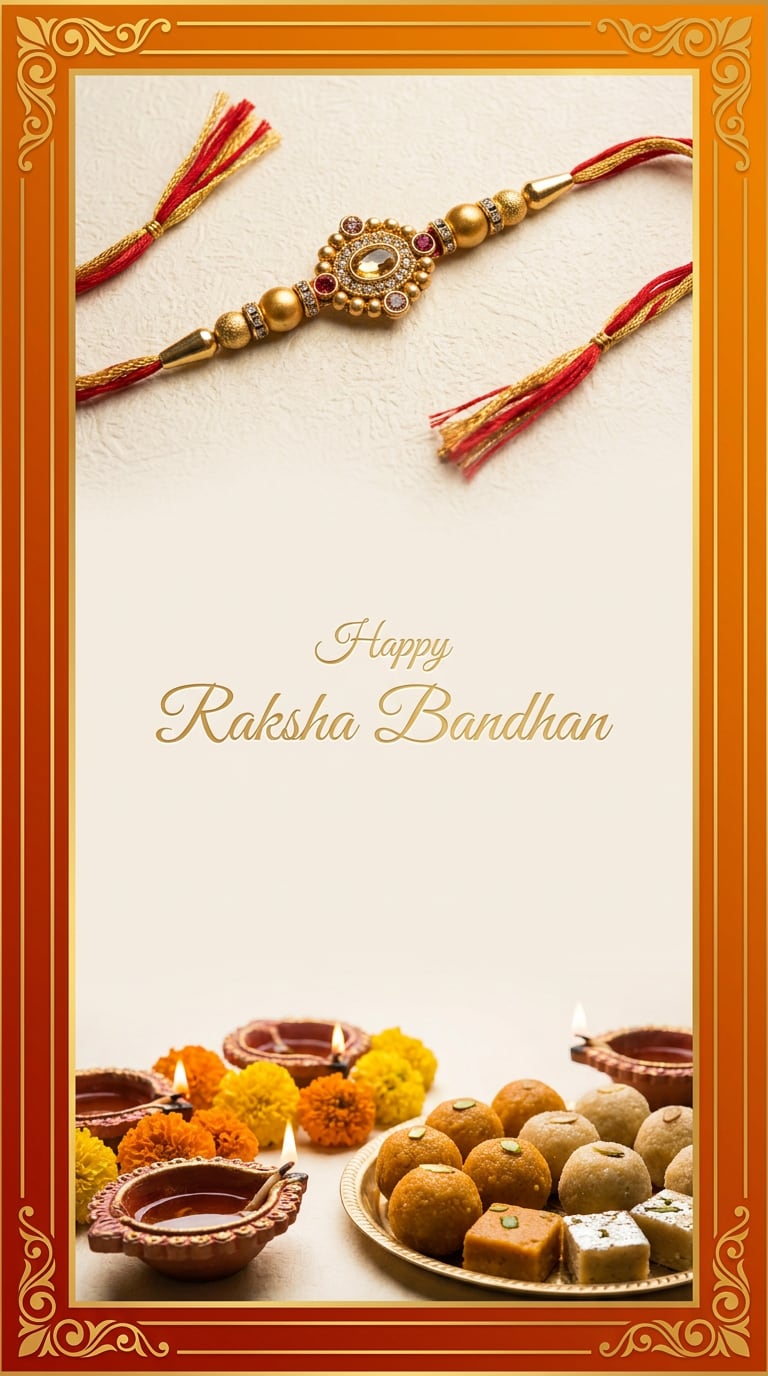 Happy Raksha Bandhan Wishes AI Image Prompt