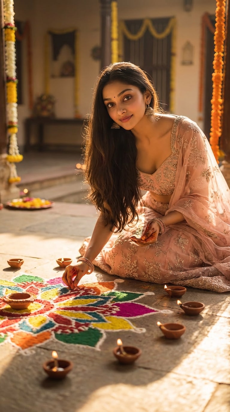 Cultural Festive Scene