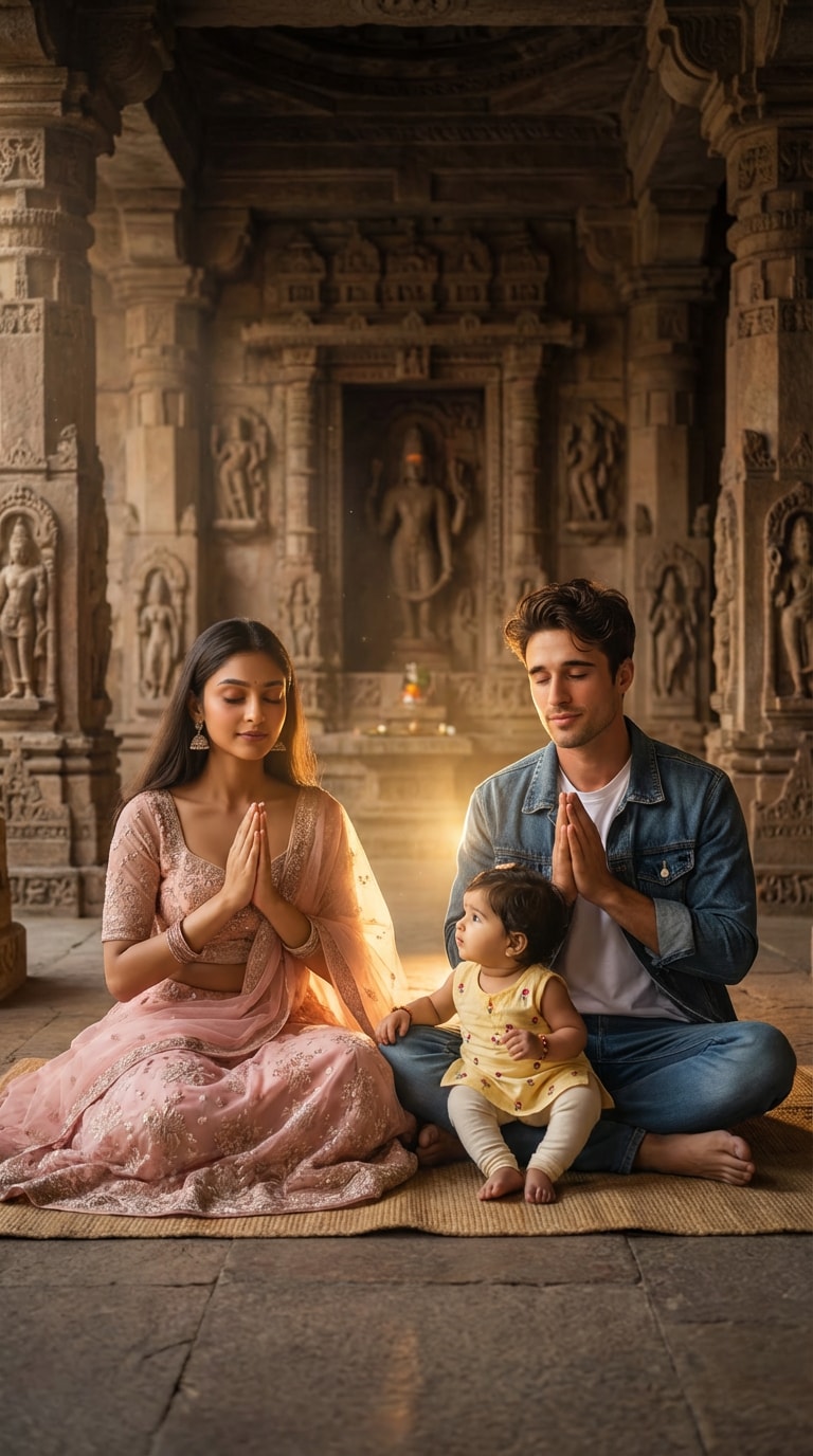 Divine Blessing Family Portrait