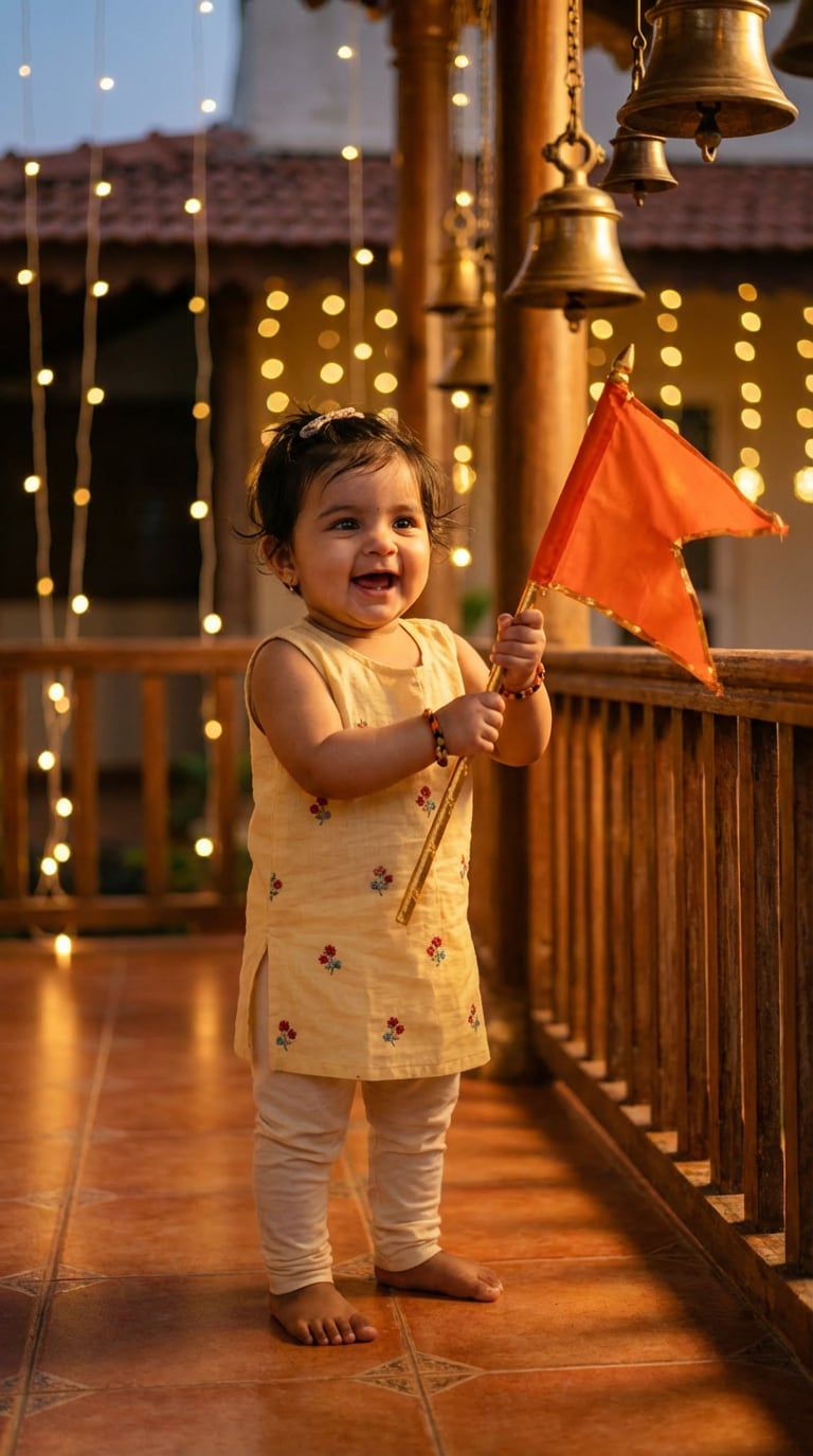 Baby with Flag