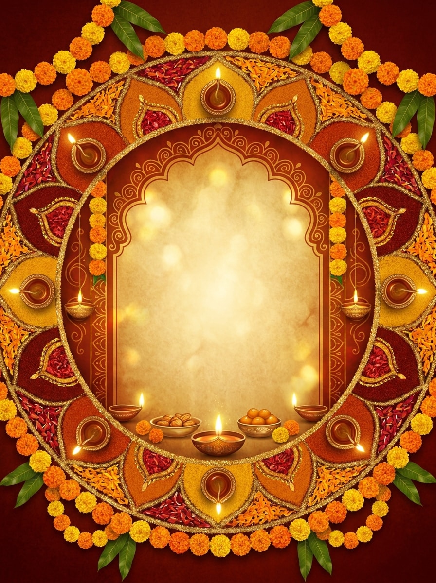Rangoli Border Poster