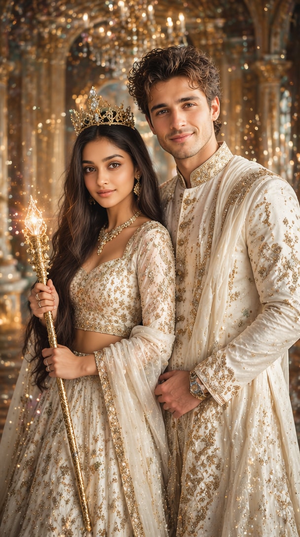 Royal Fairy Wedding Look Prompt