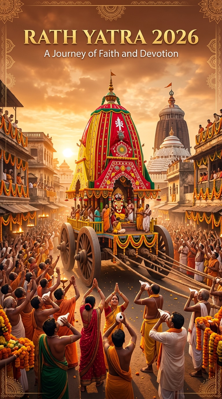 Odisha Festival Rath Yatra AI Poster