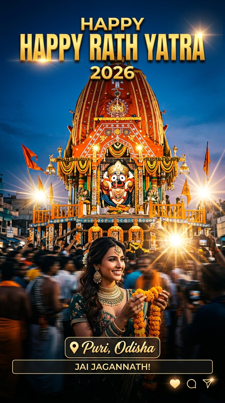 Instagram Story Rath Yatra AI Photo Prompt