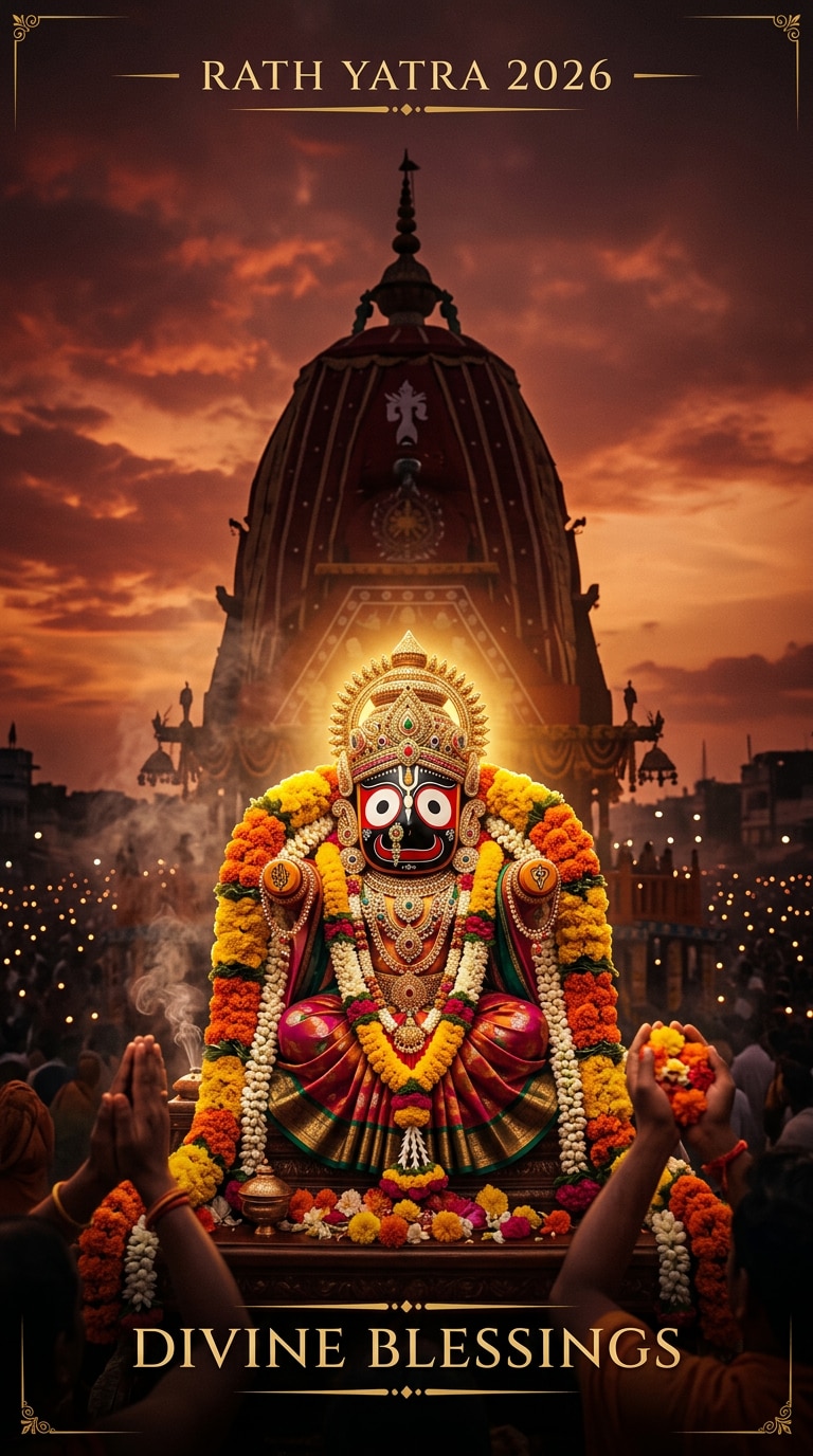 Lord Jagannath Devotional AI Poster Prompt