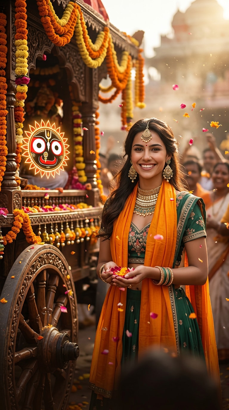 Balabhadra Subhadra Jagannath AI Photo Prompt