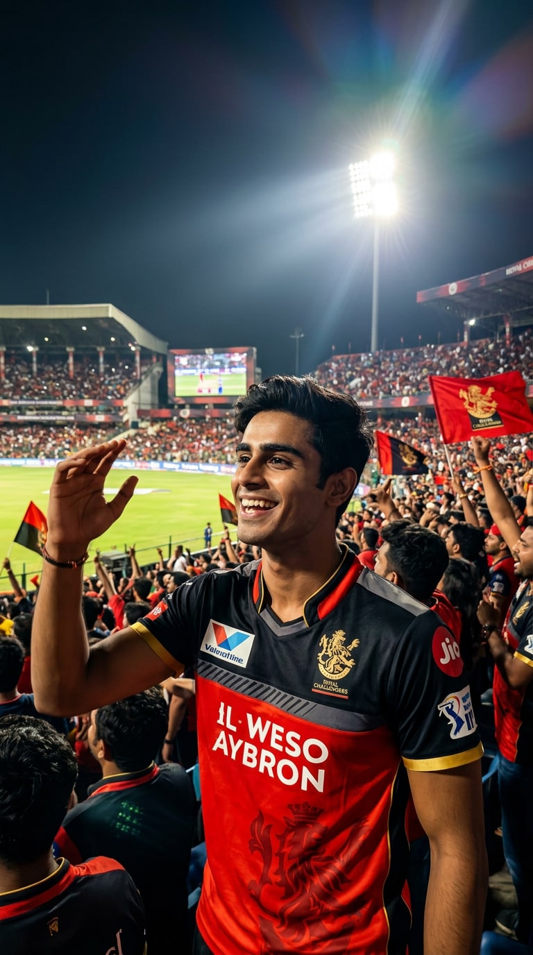RCB Stadium Night