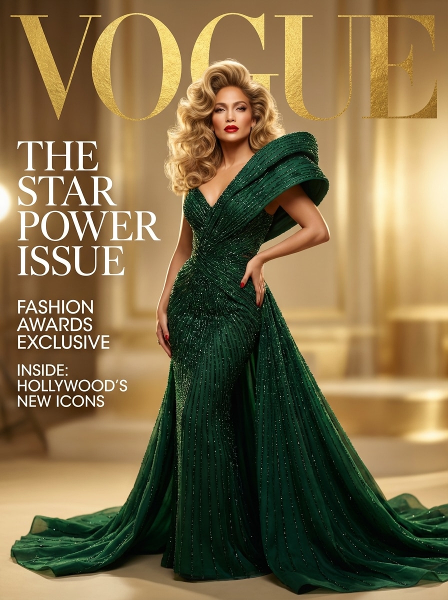 Red Carpet Glamour Vogue Cover