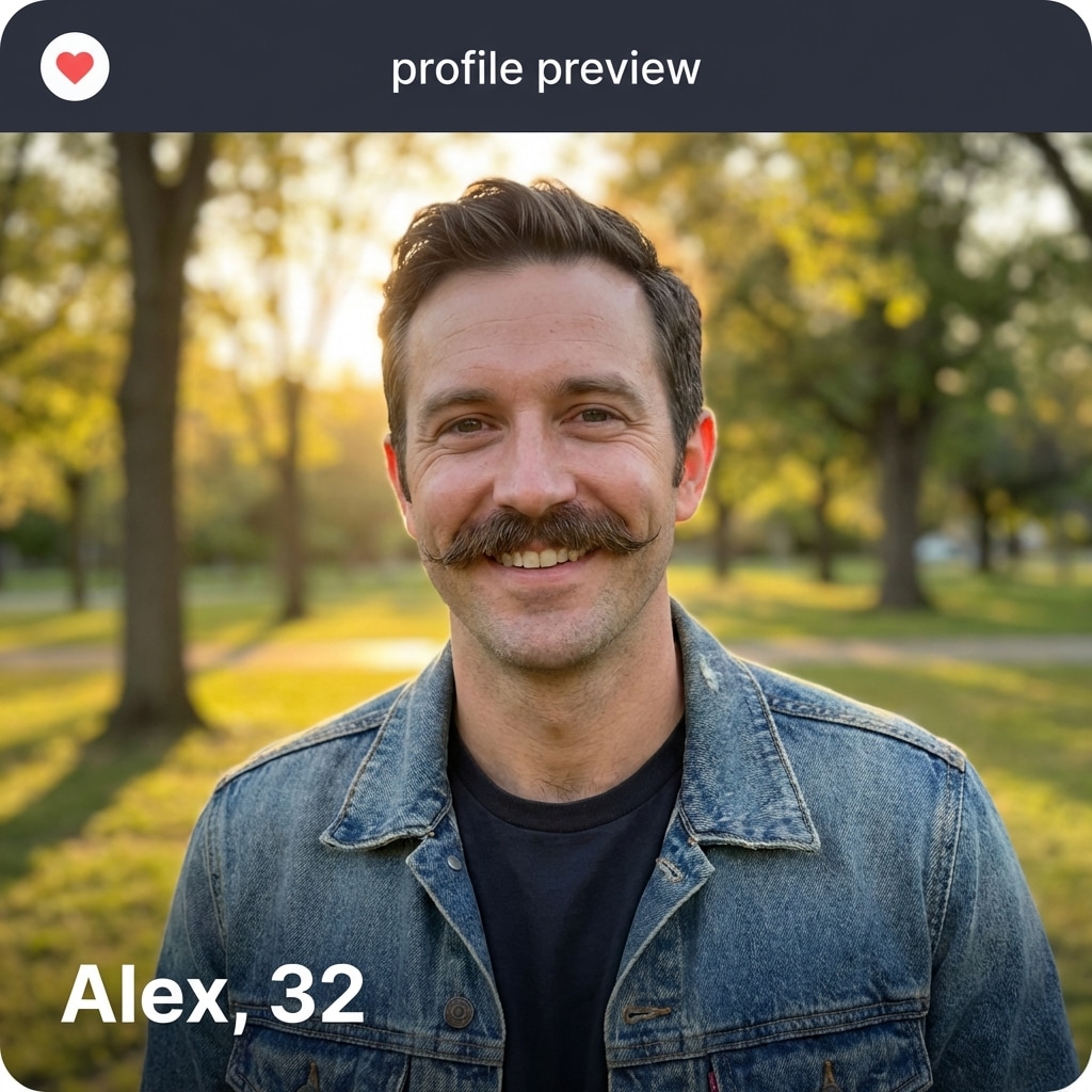 Online Mustache Removal - Before