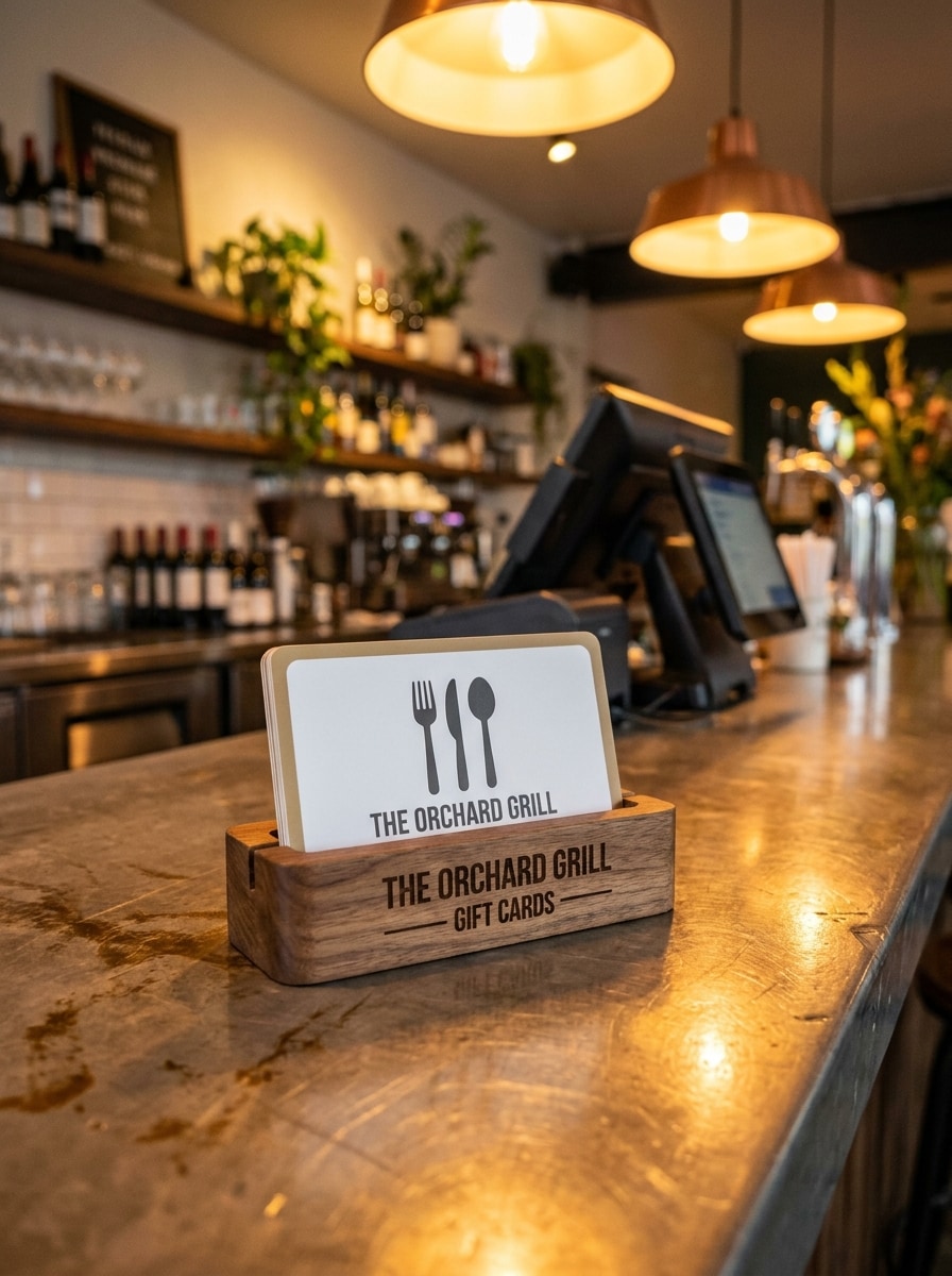 Restaurant Gift Card Counter Display
