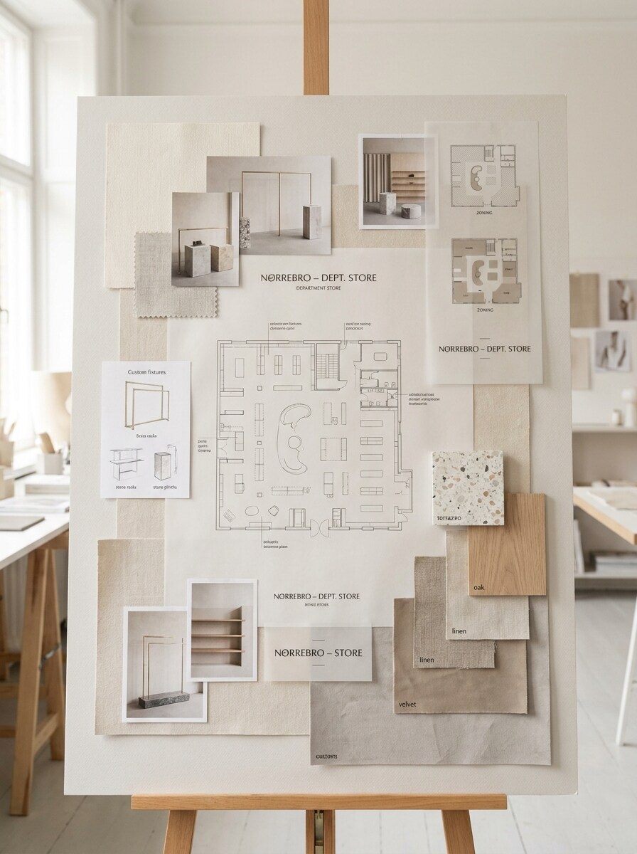 Retail Design Mood Board