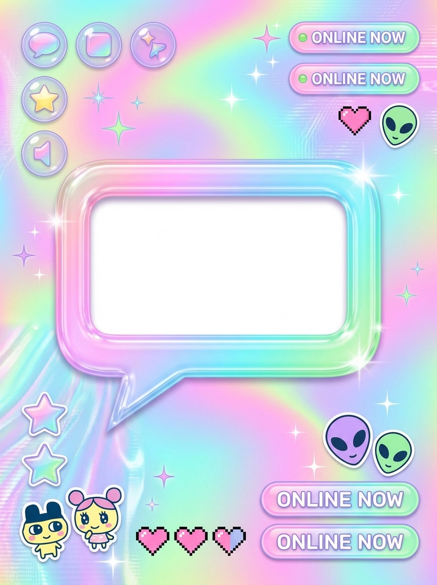 Retro Chat Box Bubble