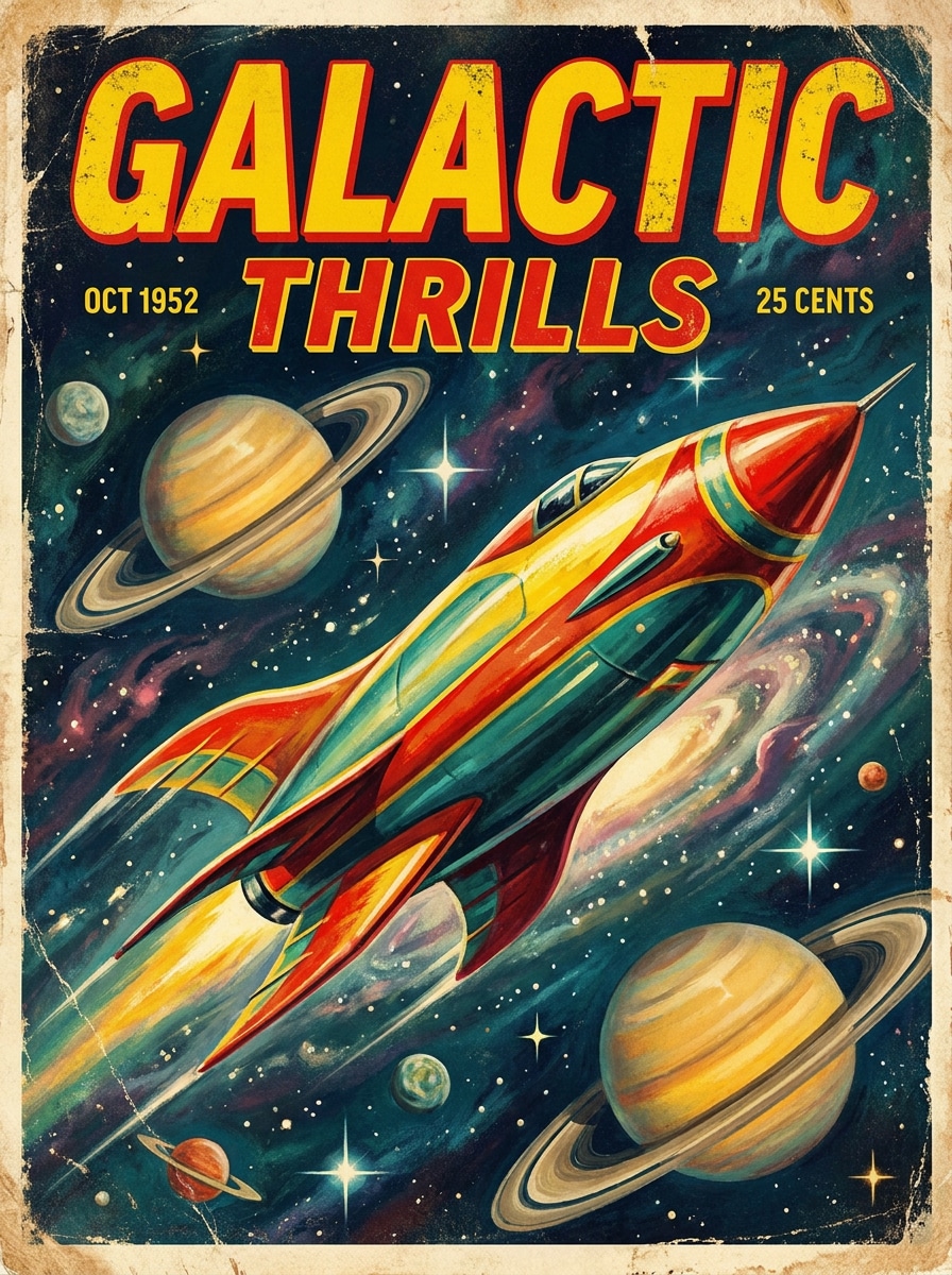 Retro Pulp Sci-Fi Cover