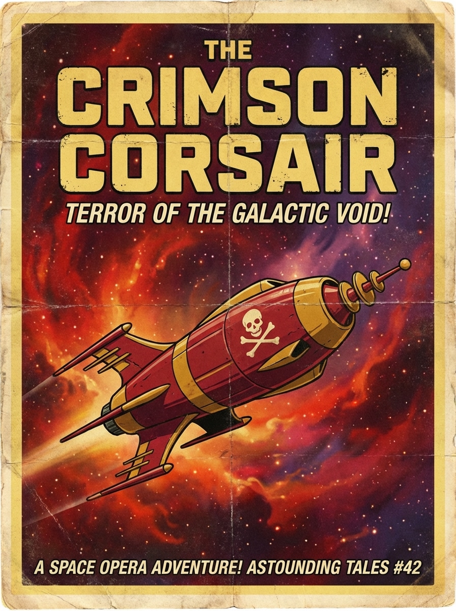 Retro Pulp Space Corsair