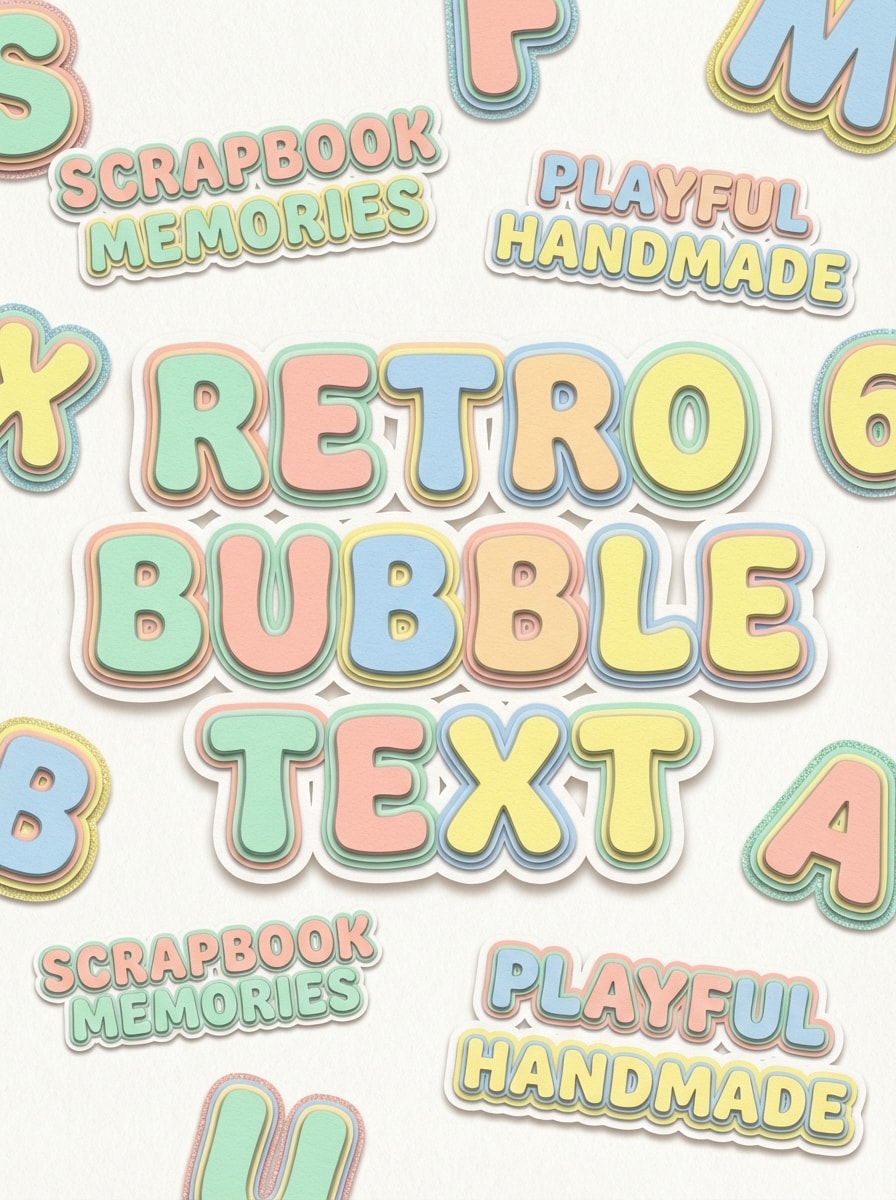 Retro Scrapbook Bubble