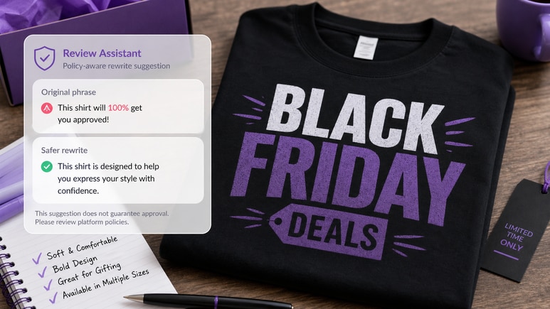 Review-friendly Black Friday Shirts scripts checked for risky claims before video rendering