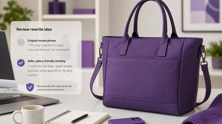 Review-friendly Photography Bag scripts checked for risky claims before video rendering