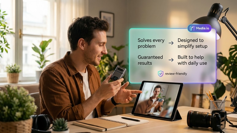 Review-friendly product demo video scripts filtered for risky claims before rendering