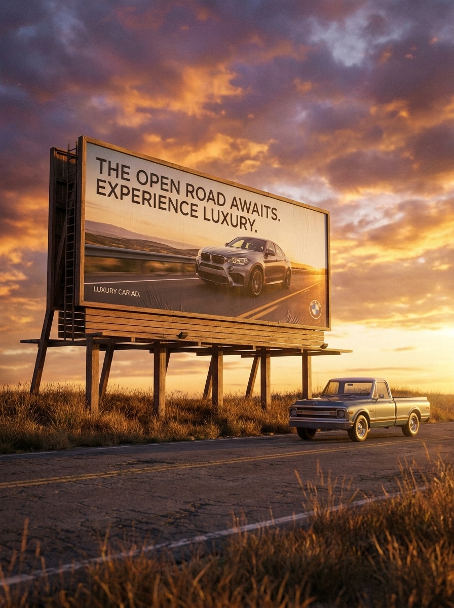 Roadside Sunset Billboard