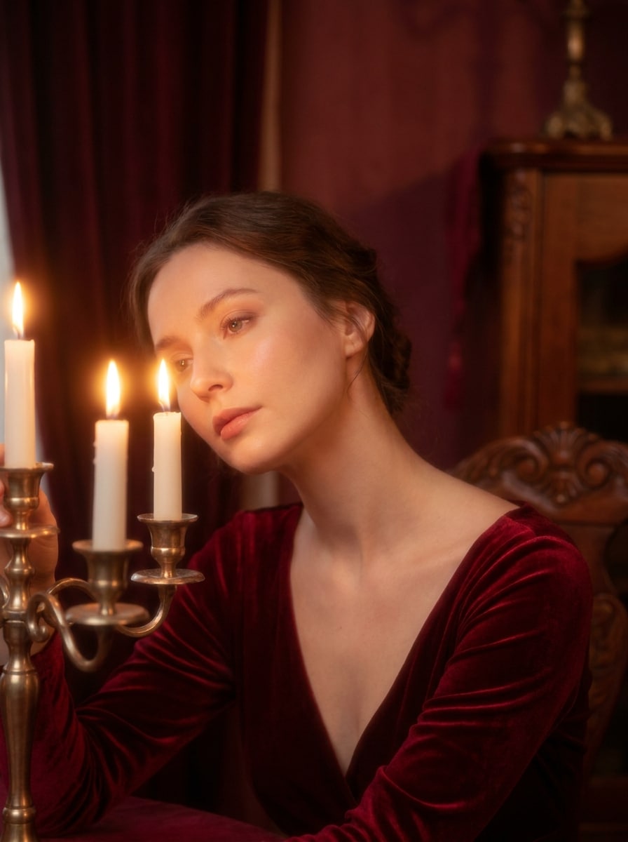 Romantic Candlelight Red