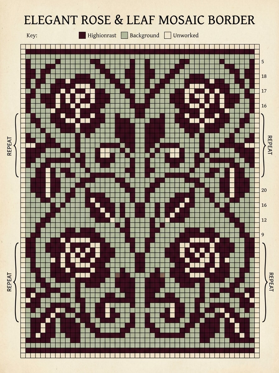 Rose Border Mosaic