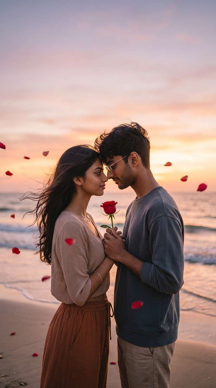 Gemini AI Rose Day photo template 3