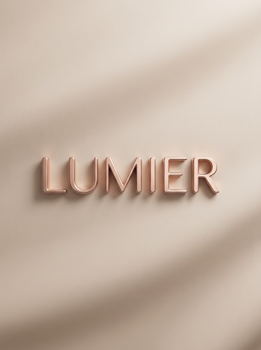 Rose Gold Minimal Logo