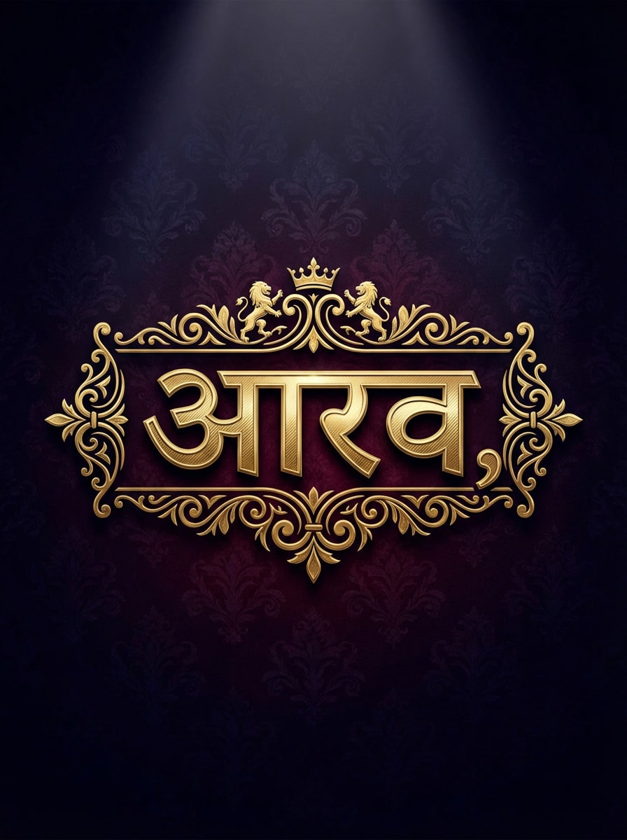 Royal Hindi Name Logo