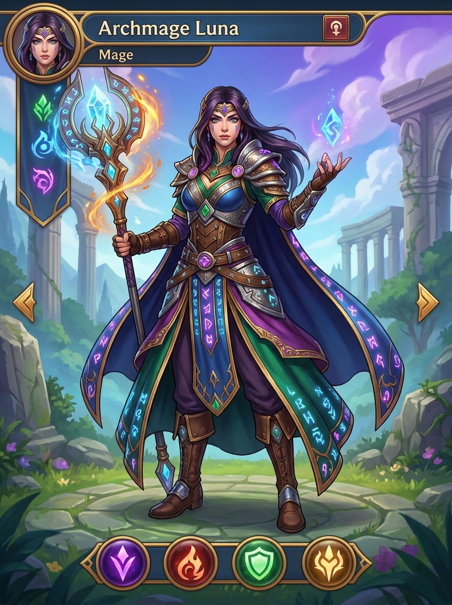 RPG Character Select Art