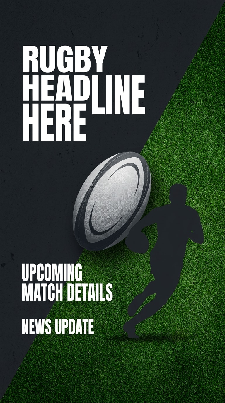 Rugby social media graphic prompt