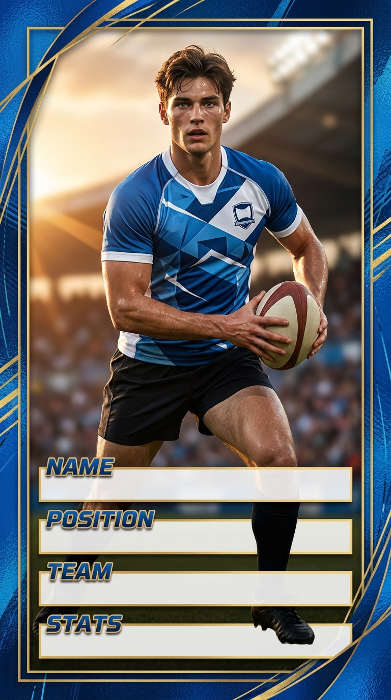 Rugby player card prompt