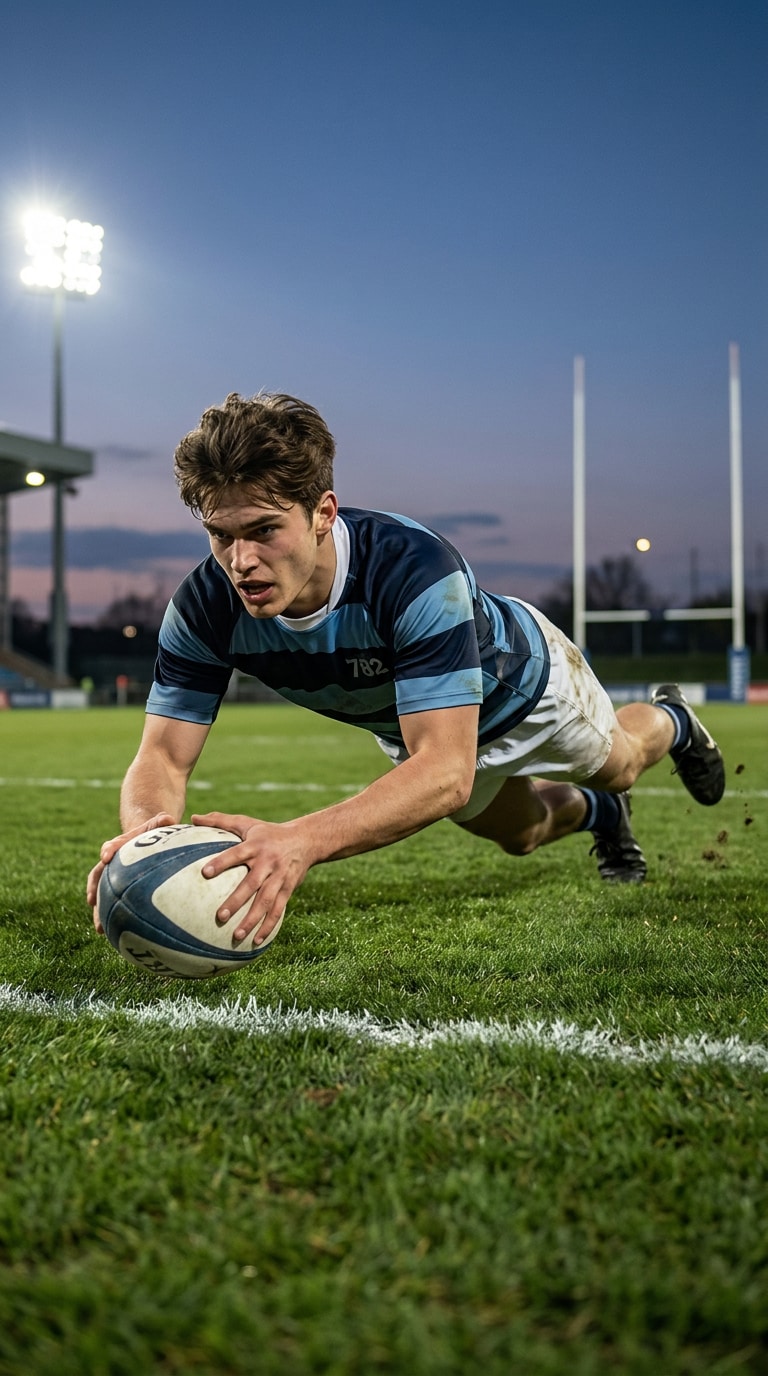 Rugby scrum AI prompt