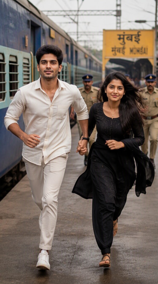 AI girlfriend photo editing result showing another running couple style