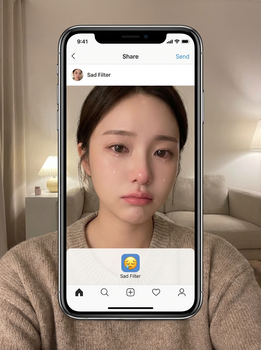 Sad Selfie Filter