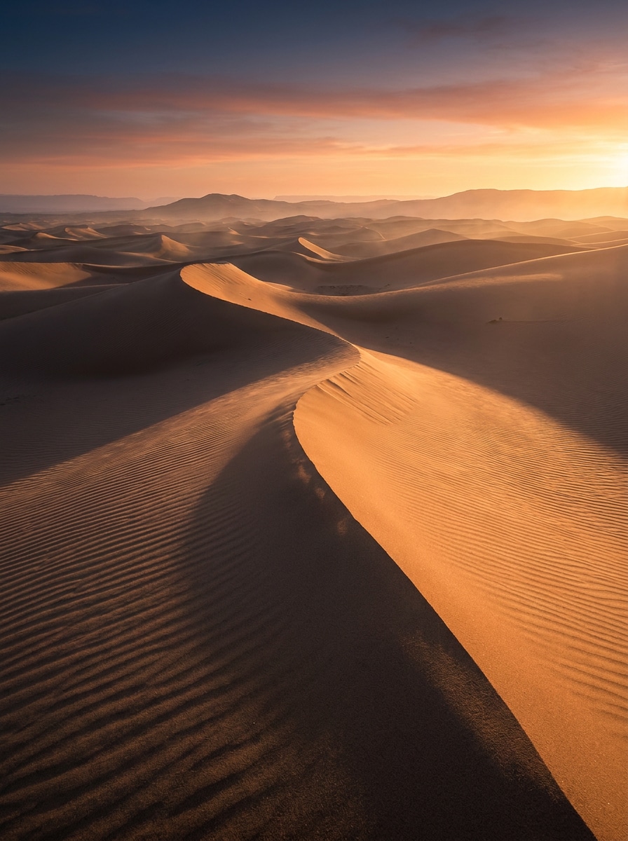 Sahara Sunrise Landscape