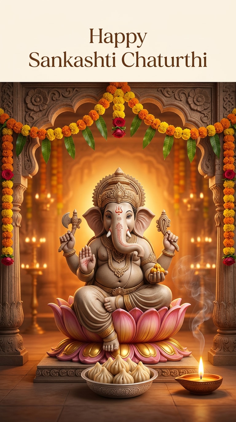Sankashti Chaturthi 2026 Lord Ganesha AI Photo Prompt