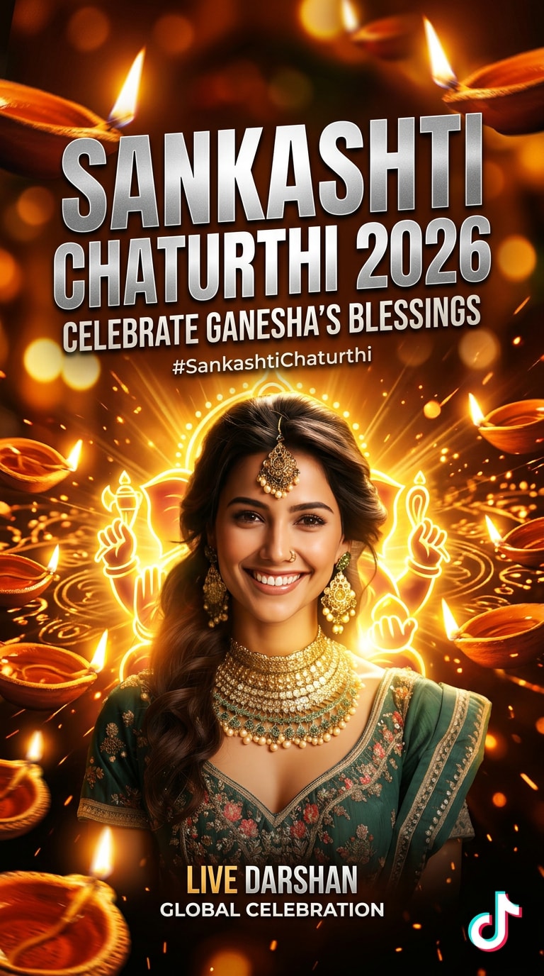TikTok Cover Sankashti Chaturthi AI Photo