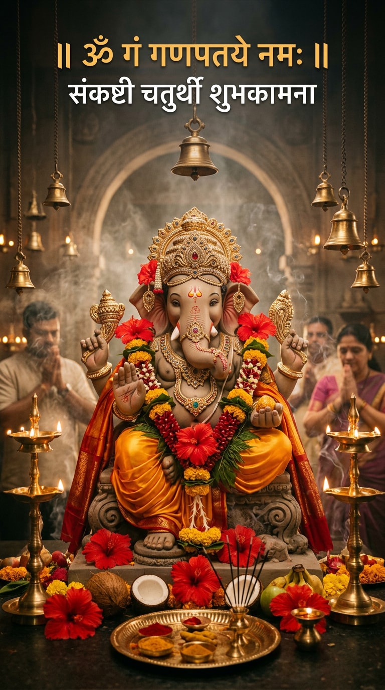 Lord Ganesha Sankashti Chaturthi AI Photo Editing Prompt