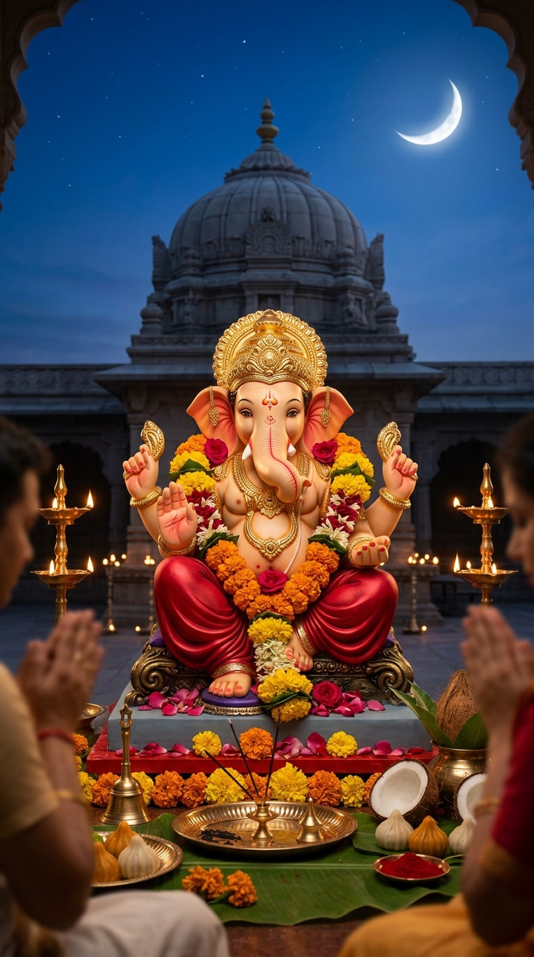 Cinematic Sankashti Chaturthi Gemini Photo Prompt