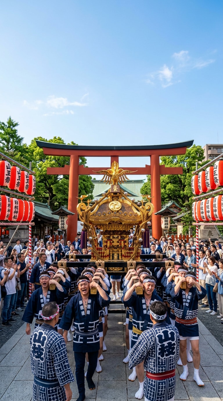 Sanno Matsuri Social Poster Prompt